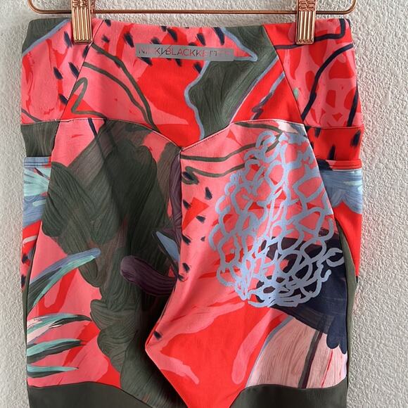 GymShark X Nikki Blackketter Dynamic Legging Pineapple Green Coral Small - Picture 8 of 11